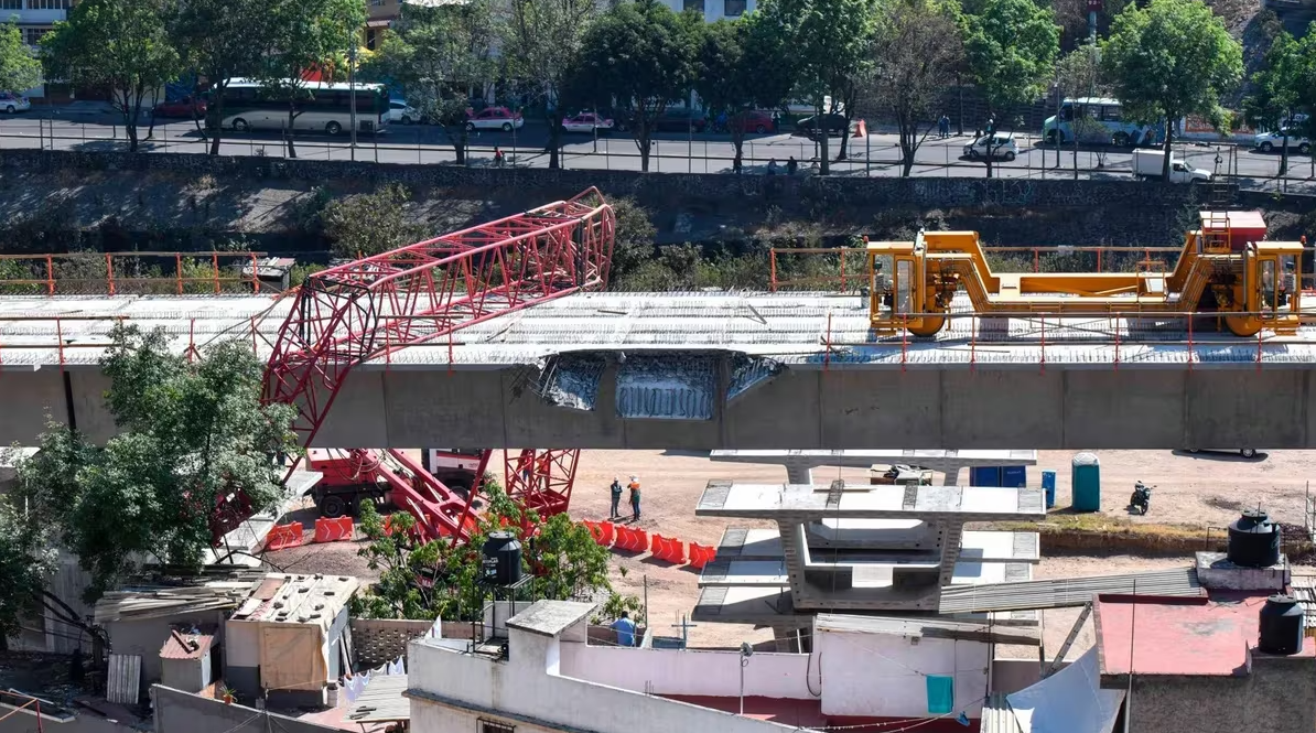 Colapsa estructura del Tren Maya en Quintana Roo; reportan dos trabajadores heridos
