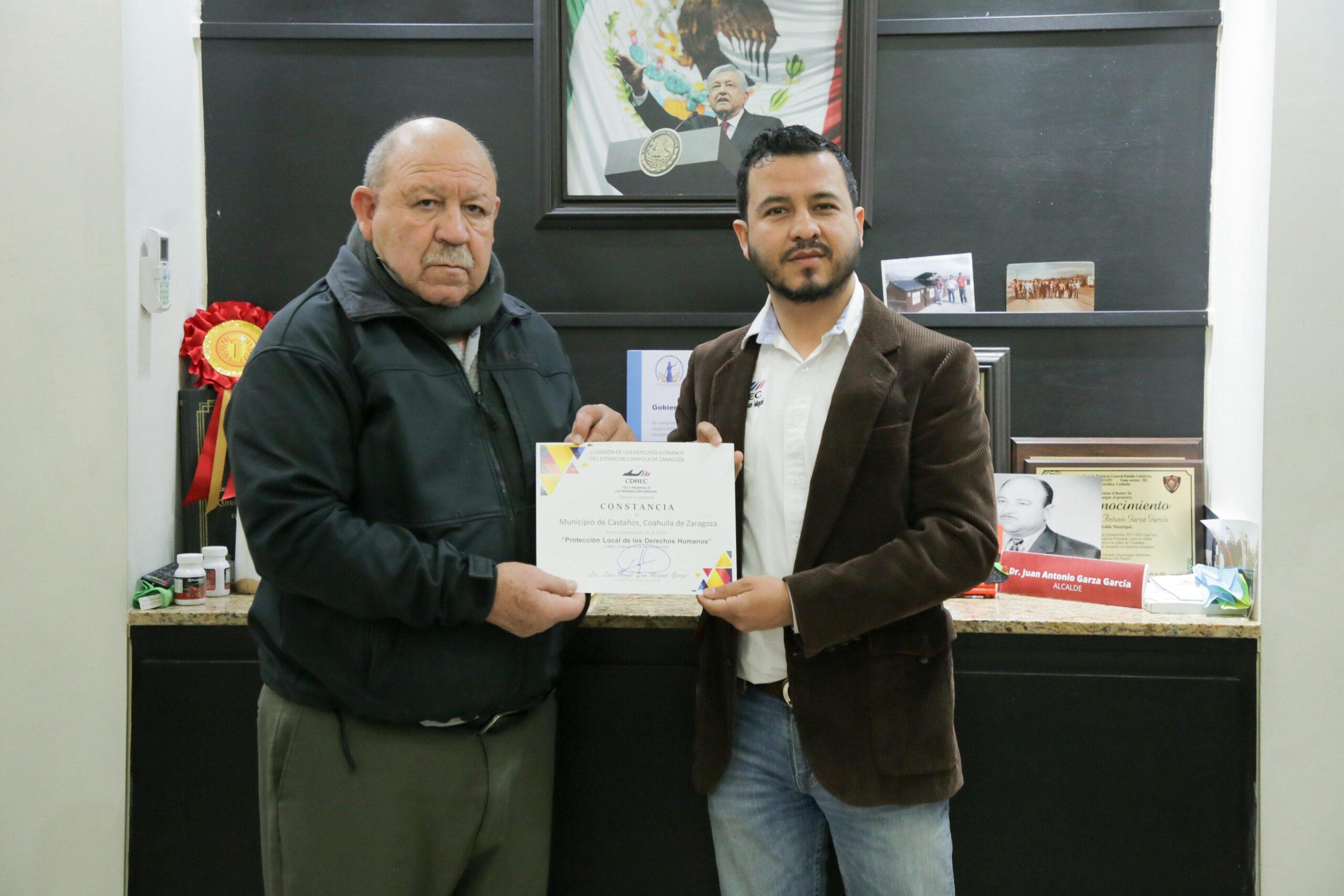 Reconoce la CDHEC al municipio de Castaños