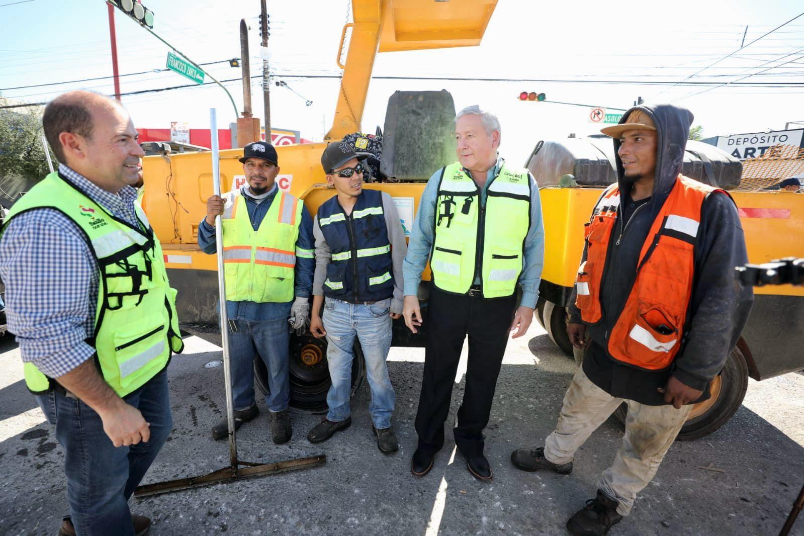 Pavimenta Fraustro vialidades de Saltillo