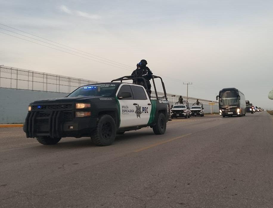 Trasladan de PN a Monclova 154 reos