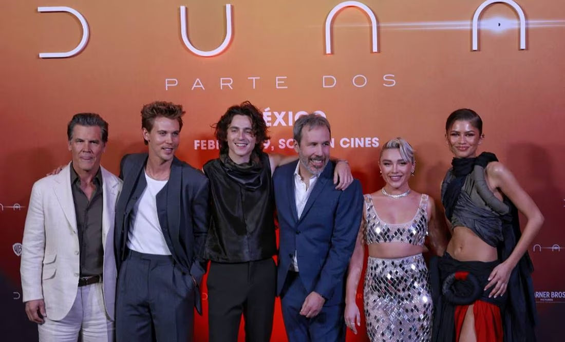 Zendaya y Timothée Chalamet presentan en México «Duna: parte dos»