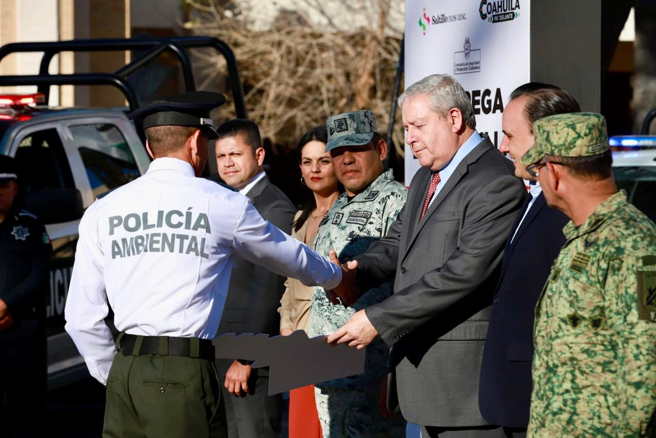 31 nuevas patrullas para Saltillo; Manolo y Chema Fraustro fortalecen la seguridad
