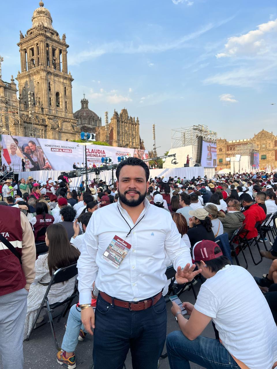 Asiste Hurtado al inicio de campaña de Claudia