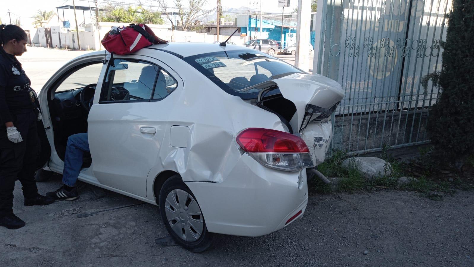 Moviliza a socorristas un choque por alcance