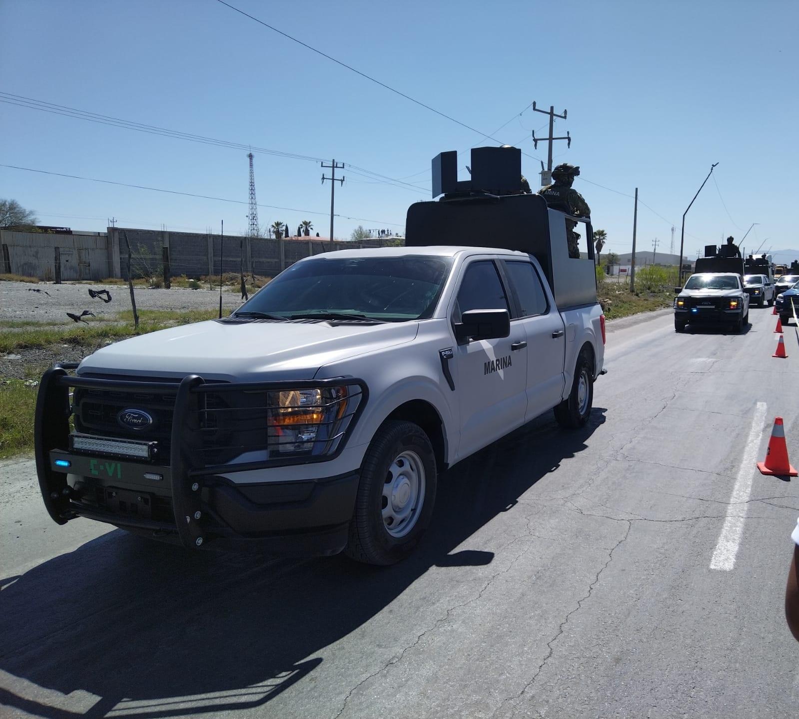 Recorre Castaños convoy de Marina