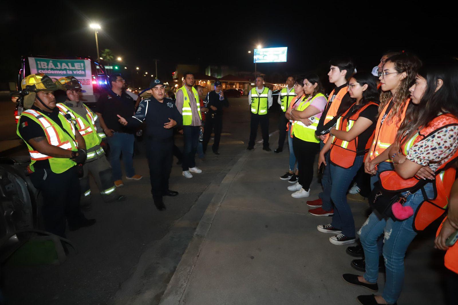 Se suman jóvenes en concientización vial