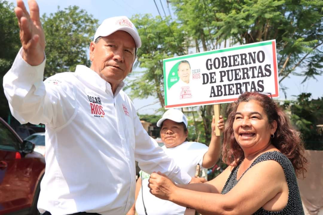 Recorre Oscar Ríos sector Nuevo León