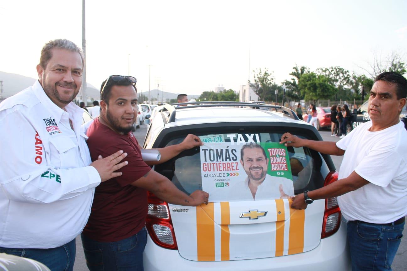 Apoyan a Tomás taxistas de Ramos