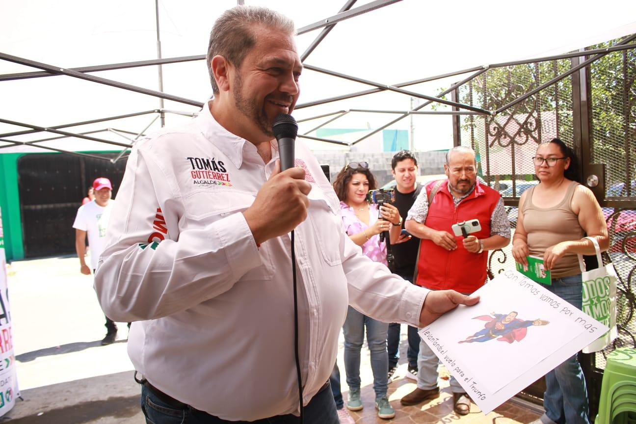 PROMETE TOMÁS GOBIERNO SANO Y TRANSPARENTE