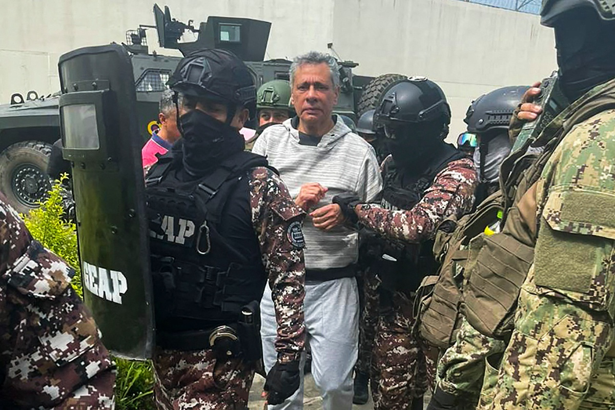 Exvicepresidente de Ecuador, Jorge Glas, realiza huelga de hambre en prisión