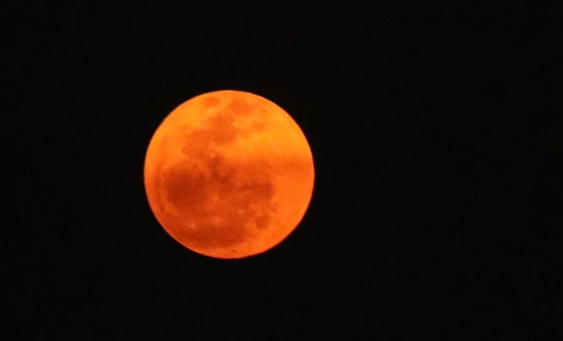 Así se vio la Luna Rosa de abril en México