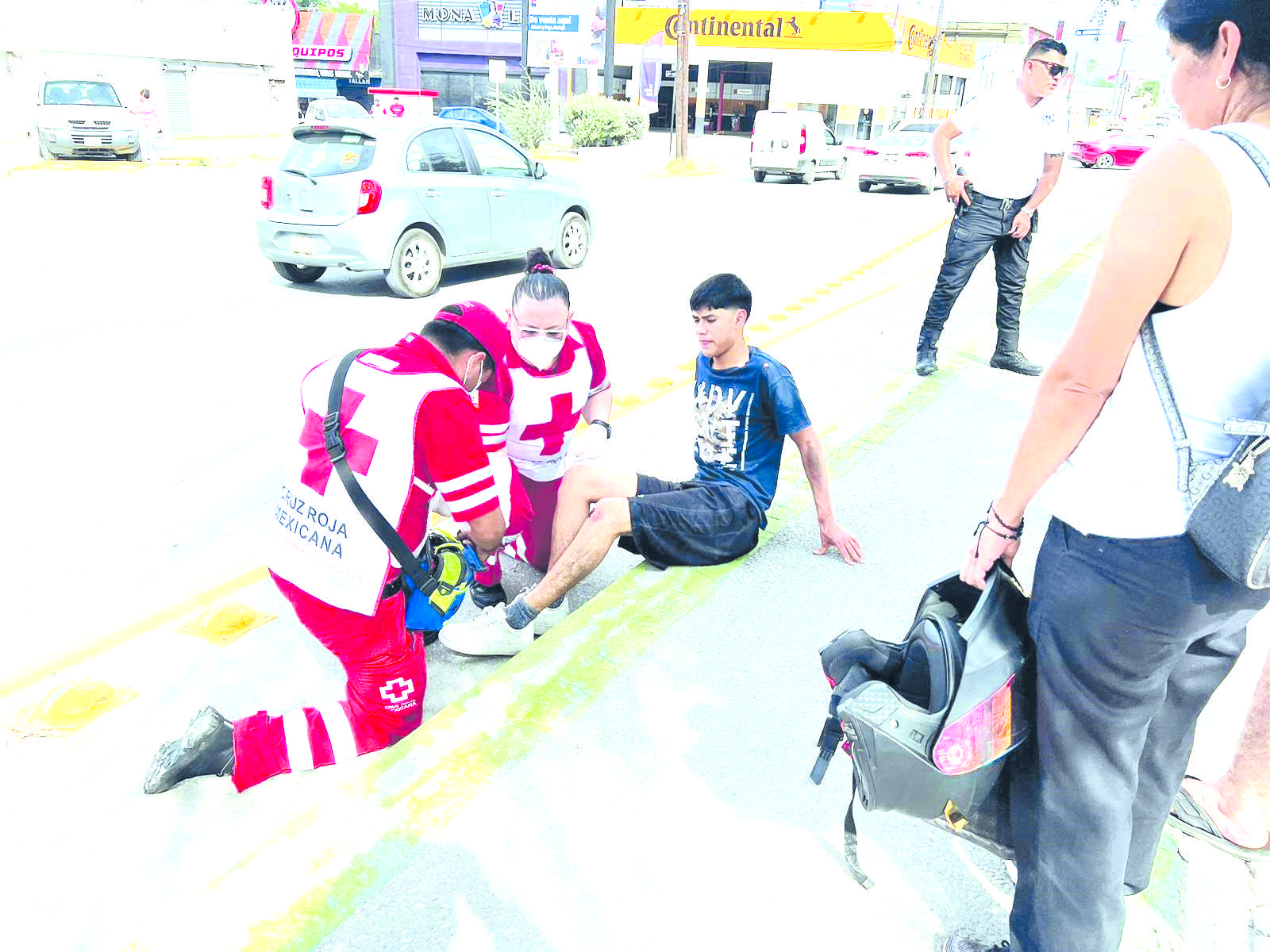 … Y otro March arrolla a joven motociclista