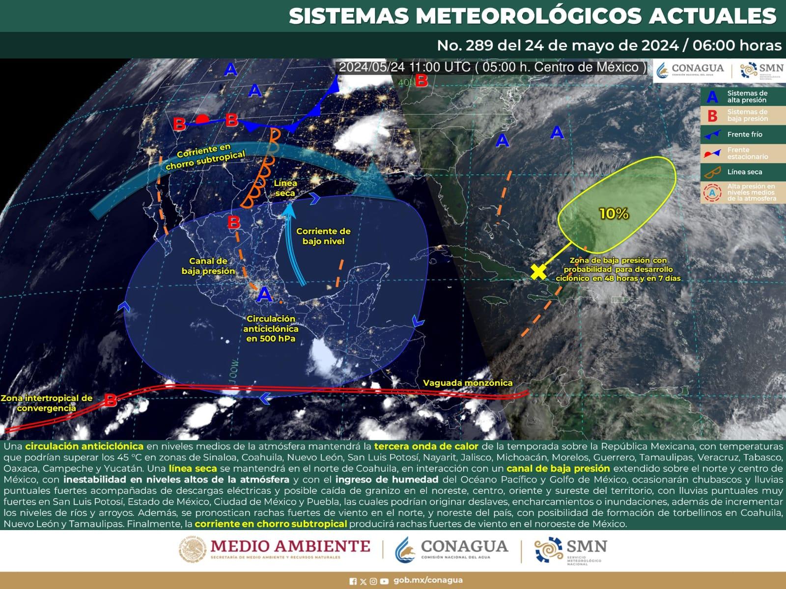 Esperan clima de hasta 45 grados