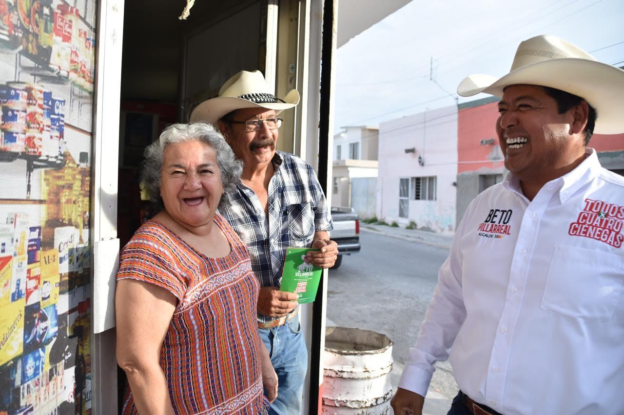 Confía Ciénegas en Beto Villarreal