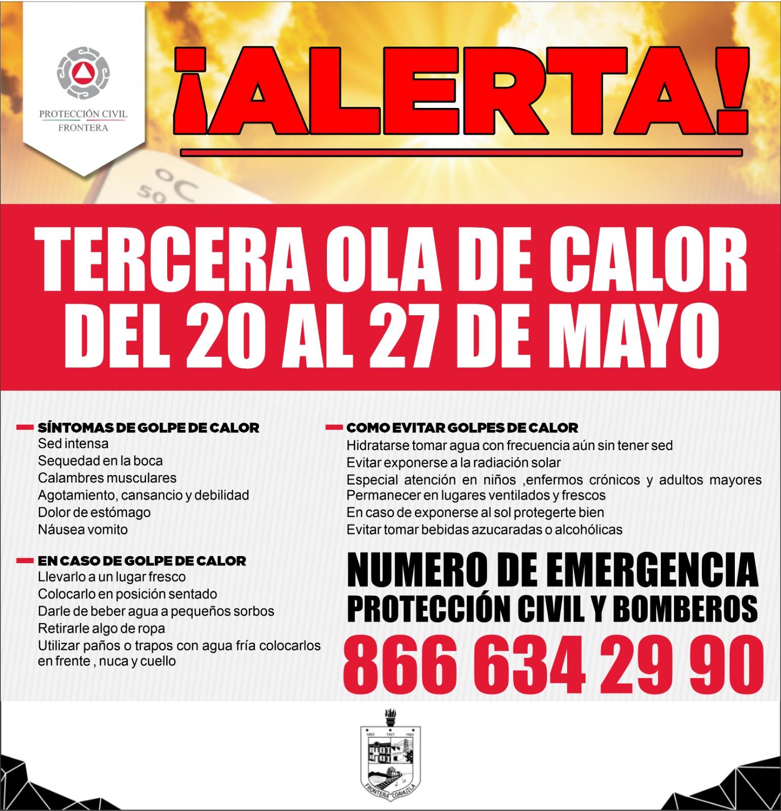 A cuidarse ante 3era ola de calor