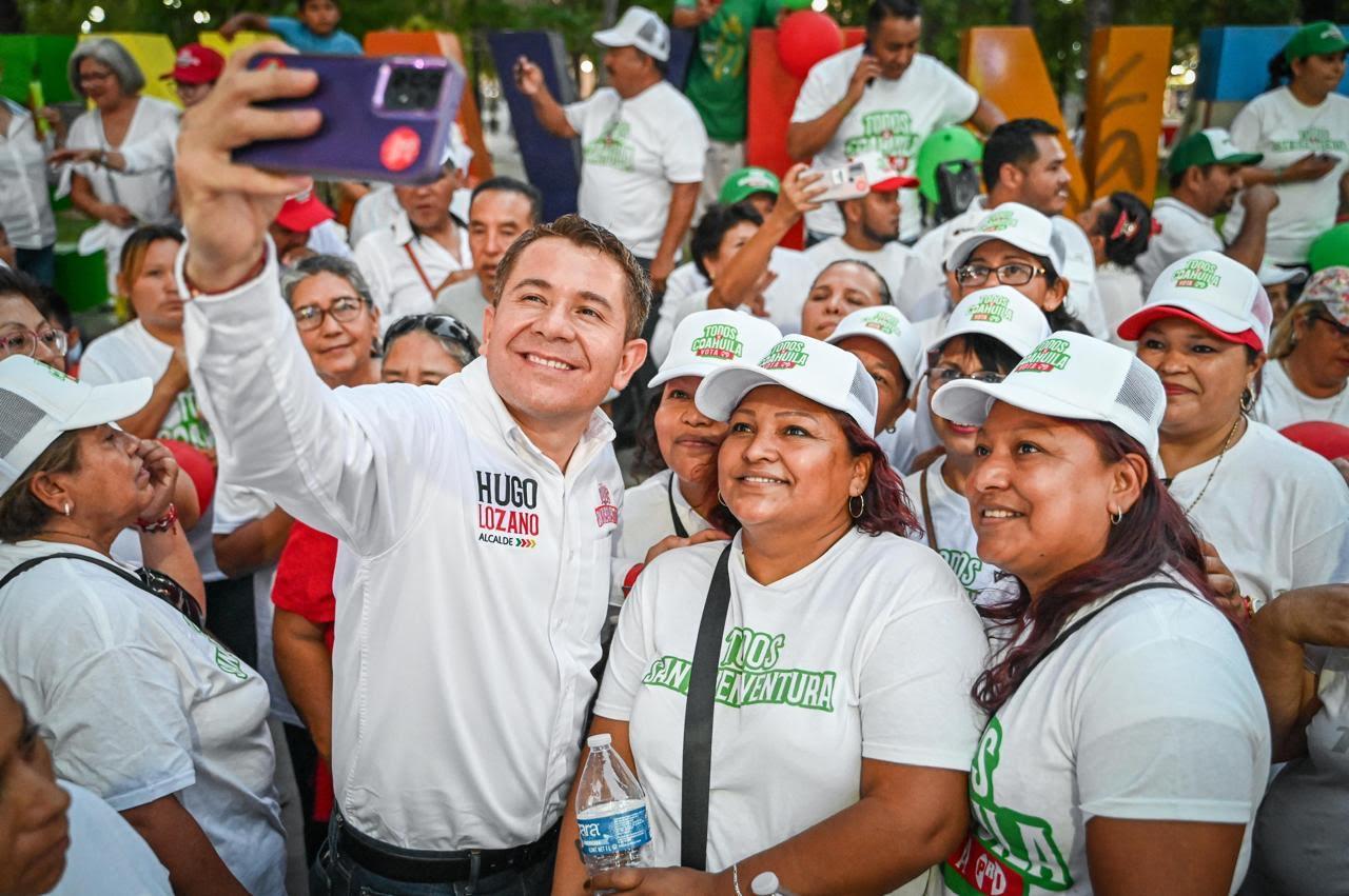 Aseguran sambonenses triunfo de Hugo Lozano