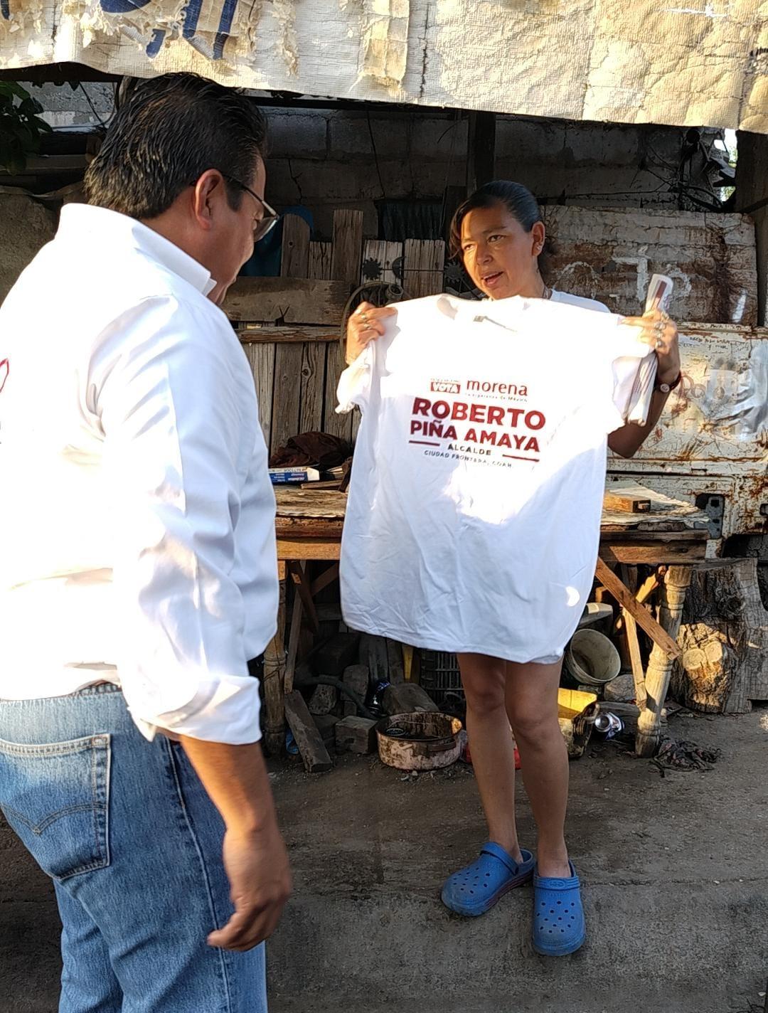 Platica Beto Piña con los vecinos de la Borja
