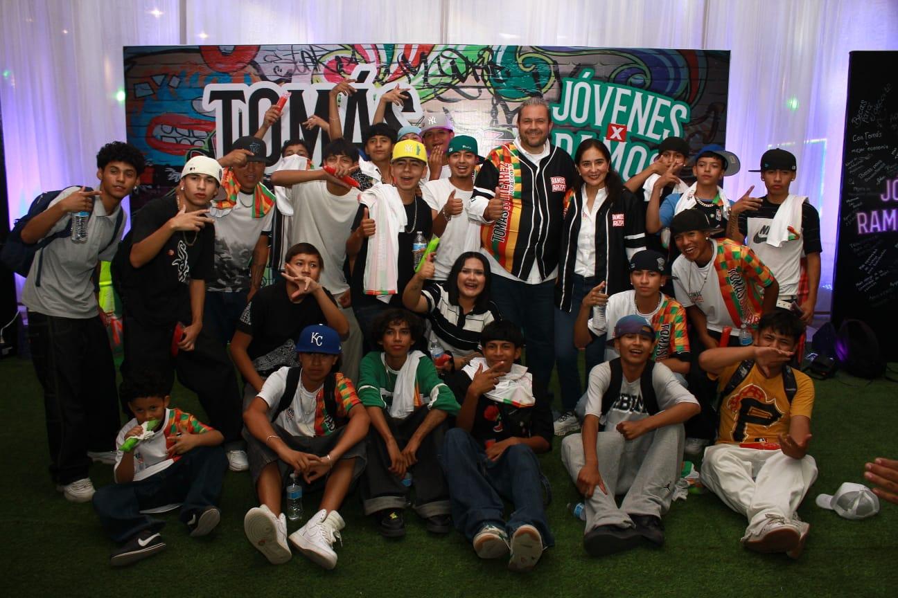 Comprometido Tomás con jóvenes de Ramos