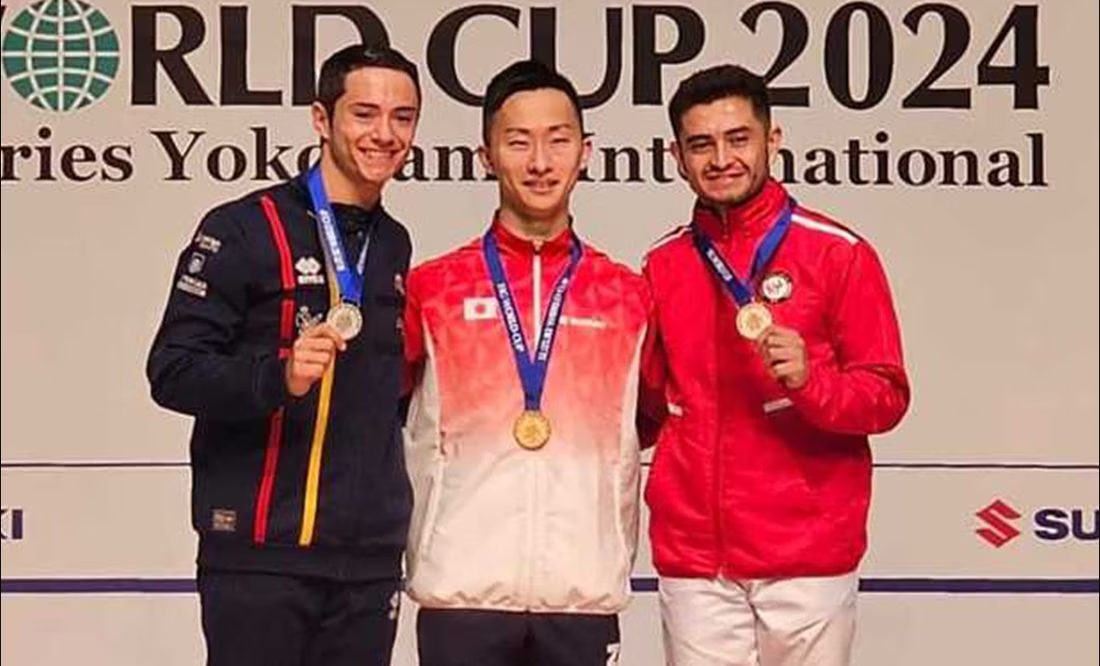Coahuilense Iván Veloz, gana bronce en Copa Mundial de Gimnasia Aeróbica en Japón