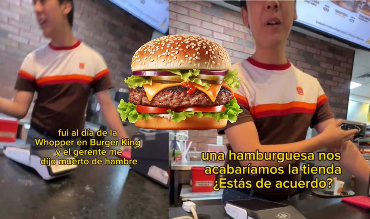 Gerente de Burger King llama “muerto de hambre” a un cliente tras pedir la promoción