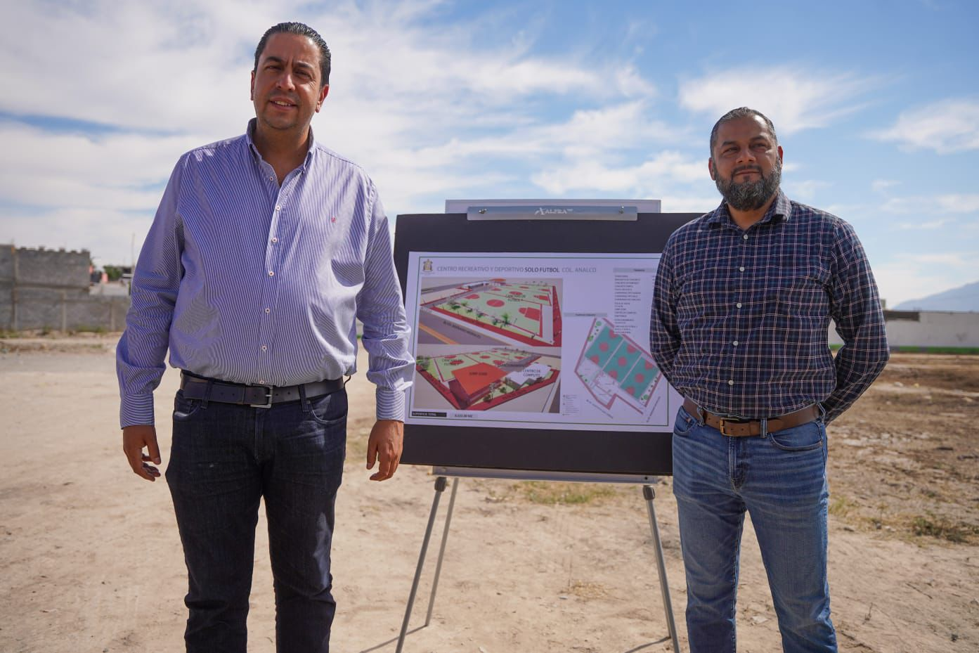 SUPERVISAN ARRANQUE DE NUEVA UNIDAD DEPORTIVA AL PONIENTE DE RAMOS ARIZPE