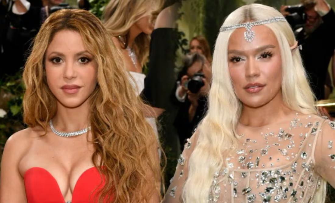 ¿Shakira y Karol G se odian? Exhiben supuesta discordia entre ellas en la MET Gala 2024