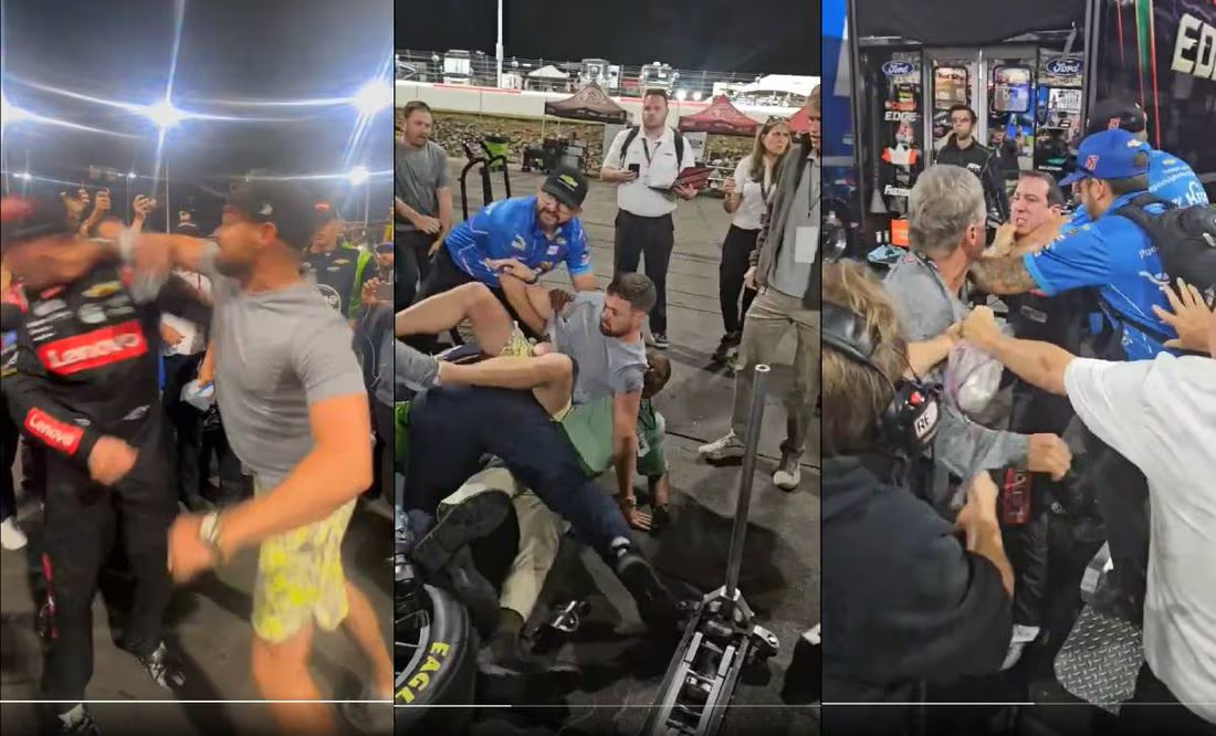 Dos pilotos provocan una pelea luego de una carrera de NASCAR