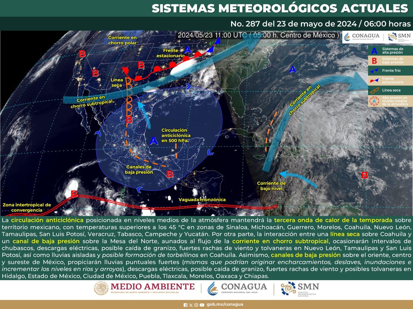 Persiste 3era onda de calor