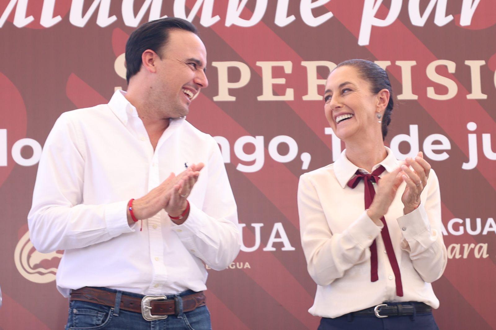 Van Sheinbaum y Manolo por gran proyecto de agua