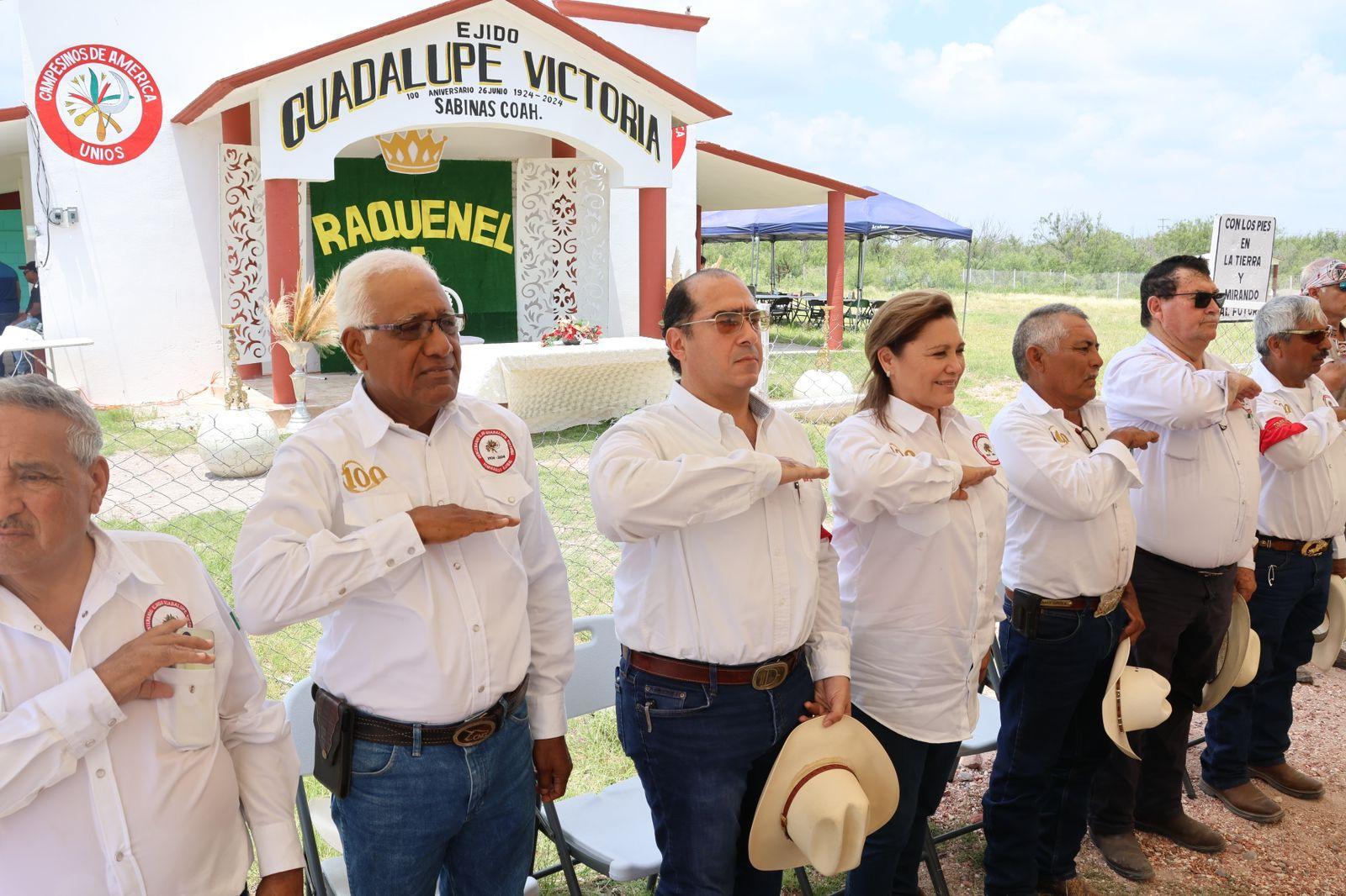 Encabeza Diana centenario del ejido Guadalupe Victoria