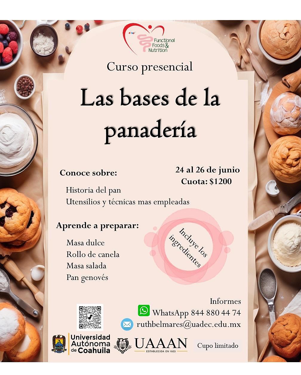 Invita la UAdeC al curso de panadería