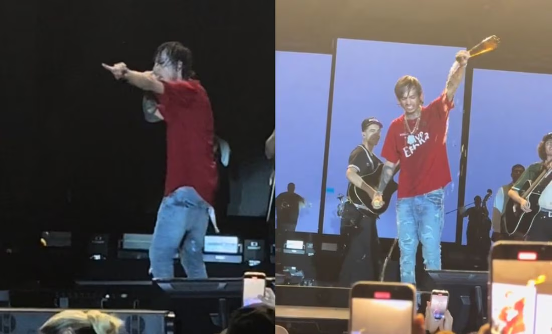 Natanael Cano arremete contra sus ingenieros de sonido en pleno show: «un aplauso para los que perdieron el trabajo»