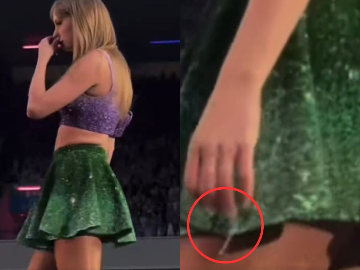 Taylor Swift se limpia los mocos en pleno concierto y se hace viral