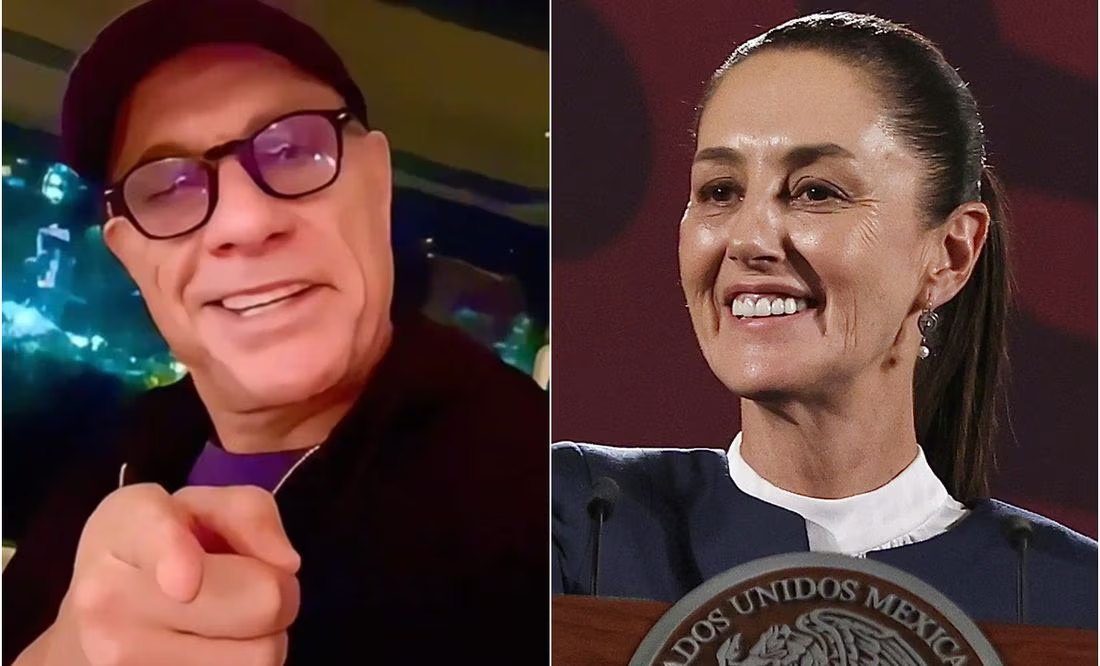 Jean-Claude Van Damme felicita a Claudia Sheinbaum tras convertirse en virtual presidenta de México
