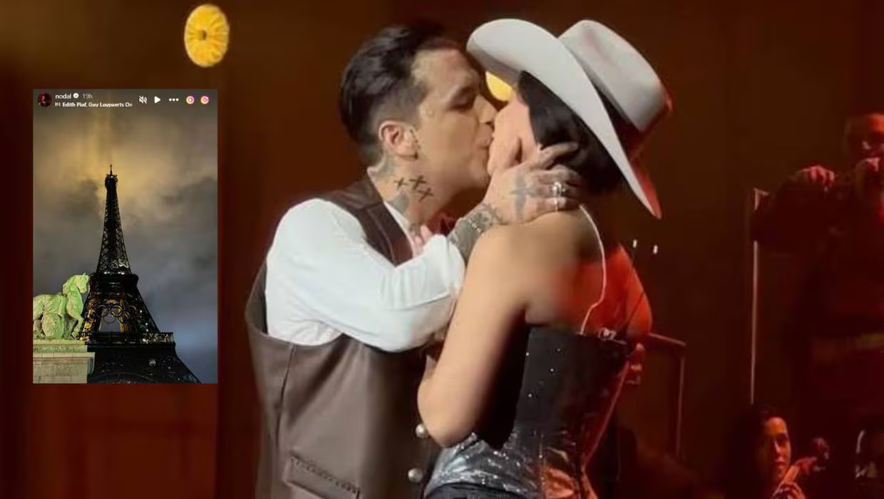 Christian Nodal y Ángela Aguilar disfrutan de París en medio de la controversia
