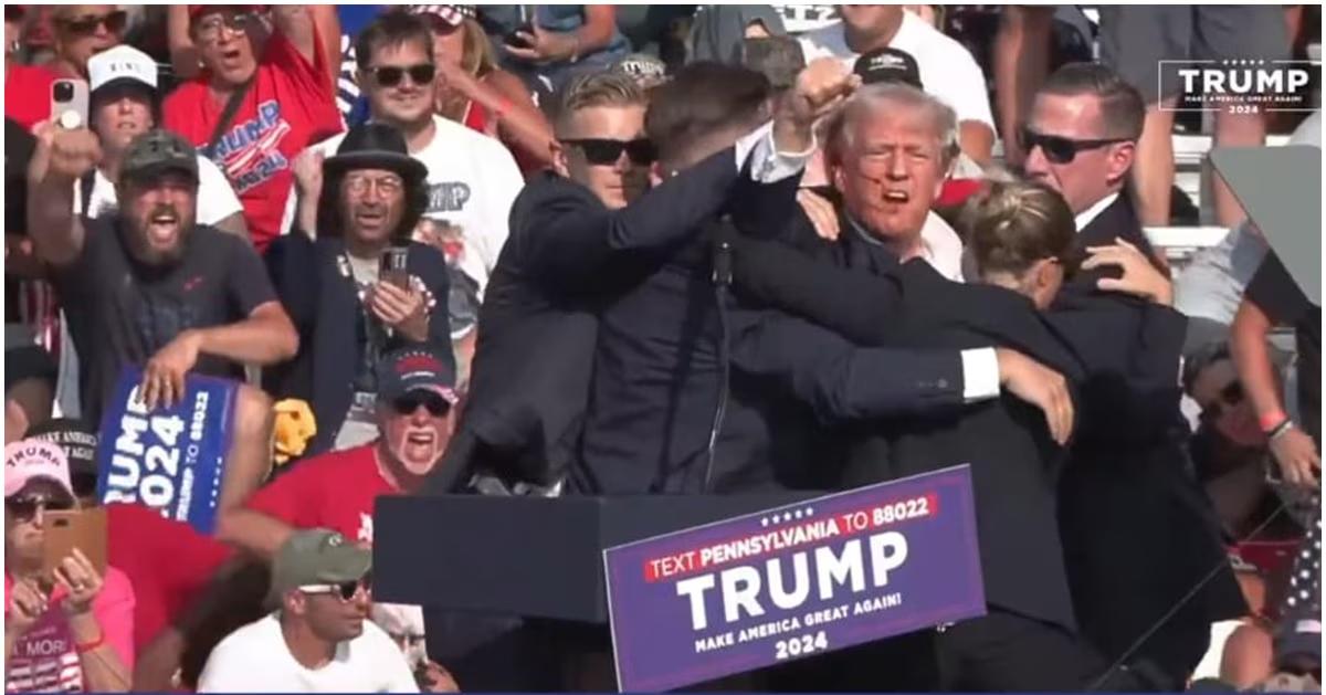 Donald Trump aparece con sangre en el rostro; suspenden mitin tras disparos