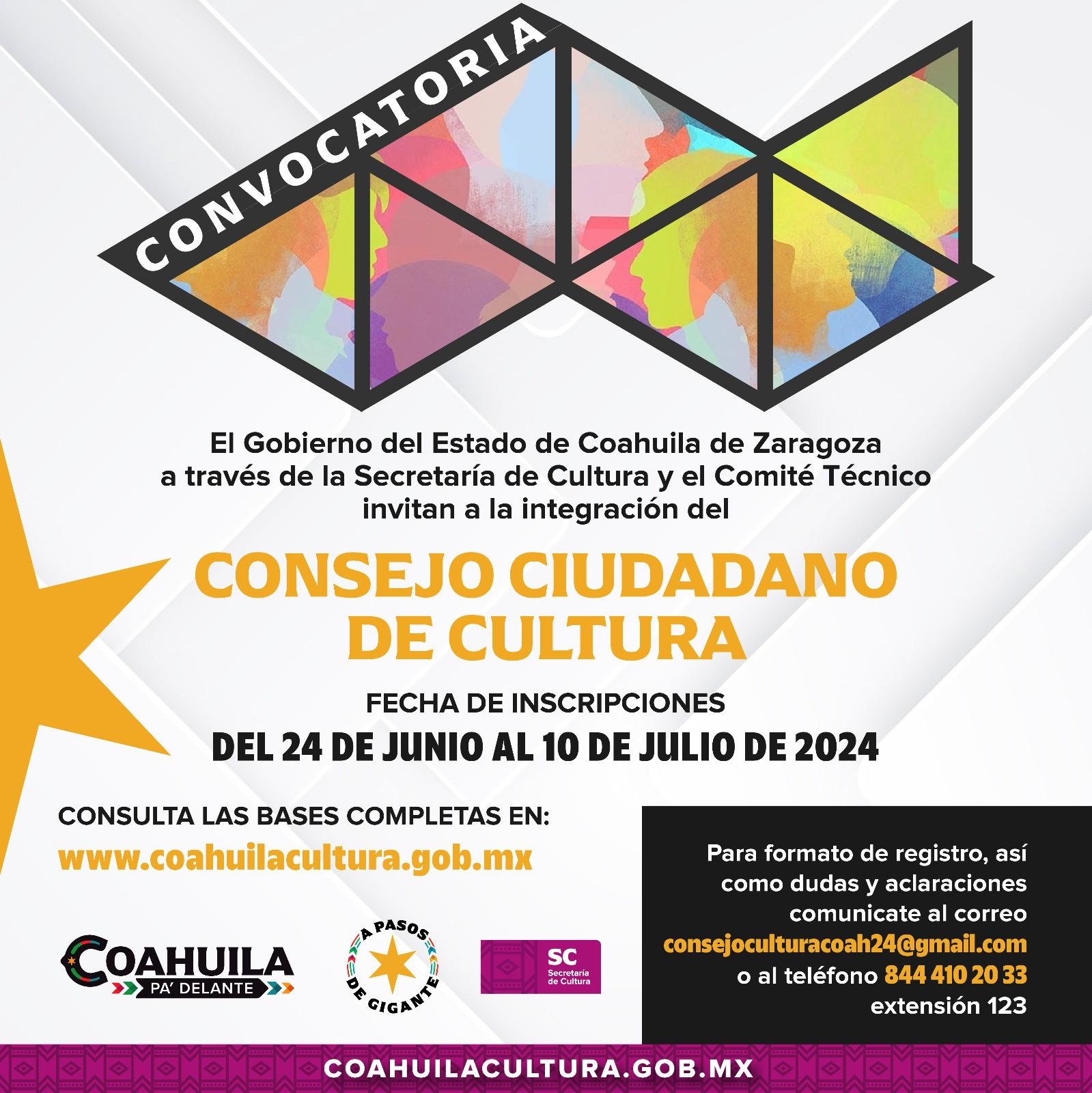Renovarán el Consejo de Cultura de Coahuila