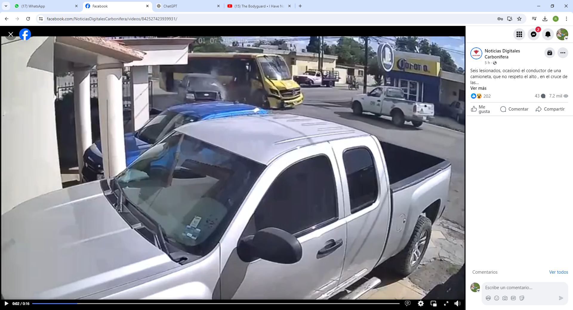 Deja encontronazo a siete lesionados
