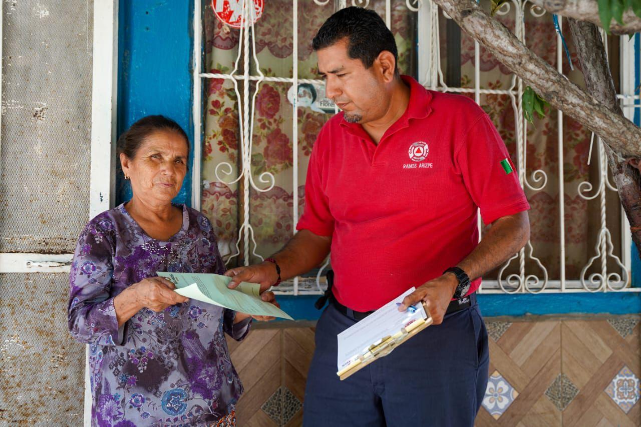 Advierten a familias en riesgo por inundación
