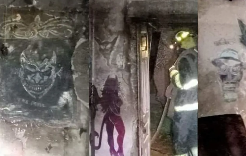 Quedan “diablos” intactos tras incendio en habitación
