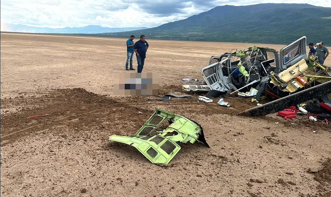 Se desploma helicóptero