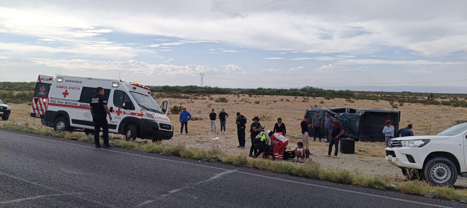 Vuelca camión en la Monclova-Saltillo