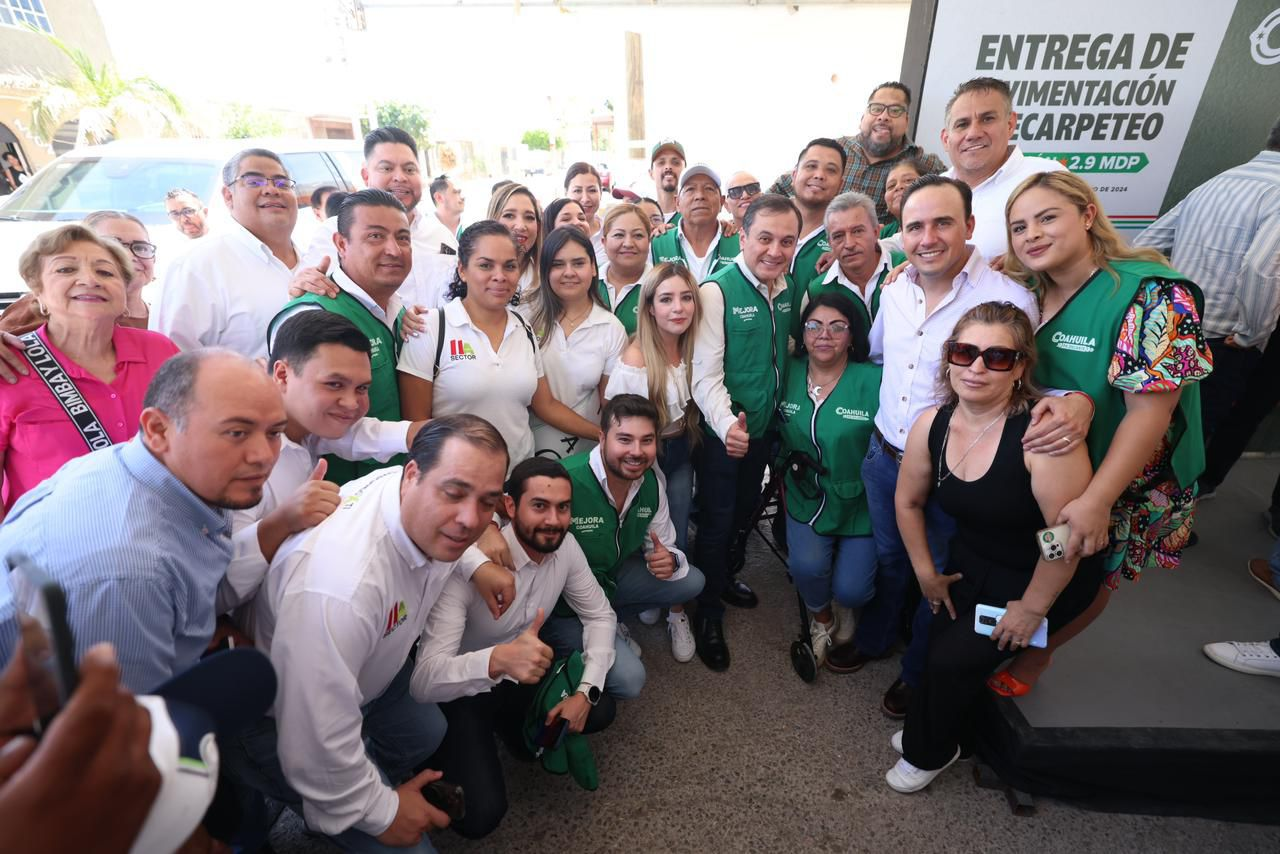 Vamos a pasos de gigante mejorando los barrios y colonias de Coahuila: Manolo