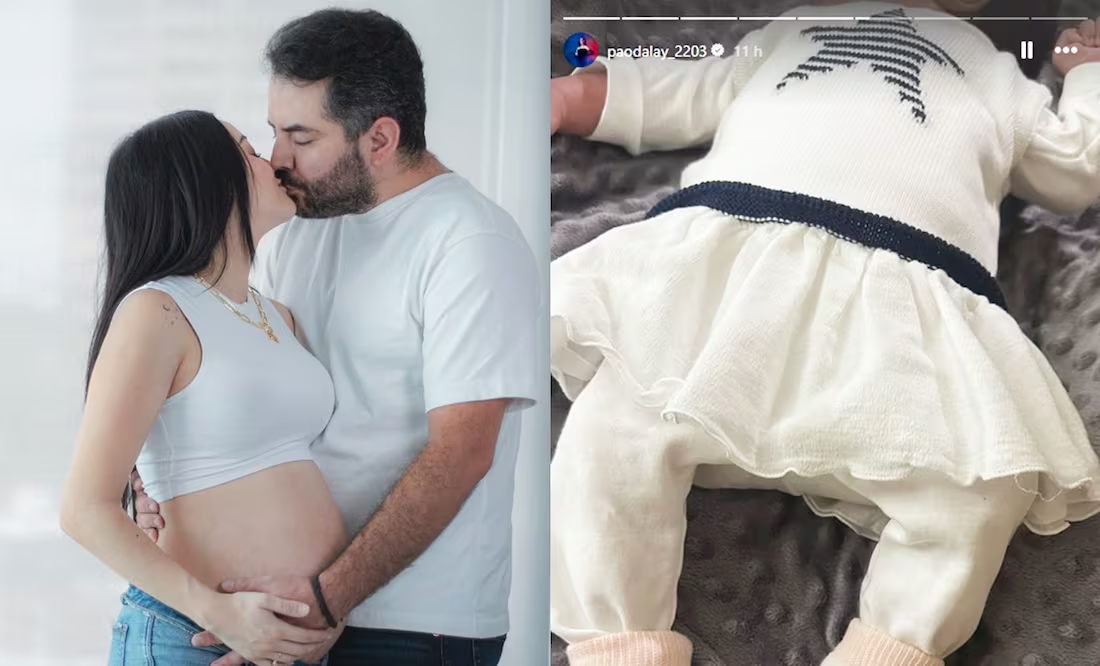 José Eduardo Derbez y Paola Dalay muestran primera foto de su hija Tessa, a menos de un mes de nacer