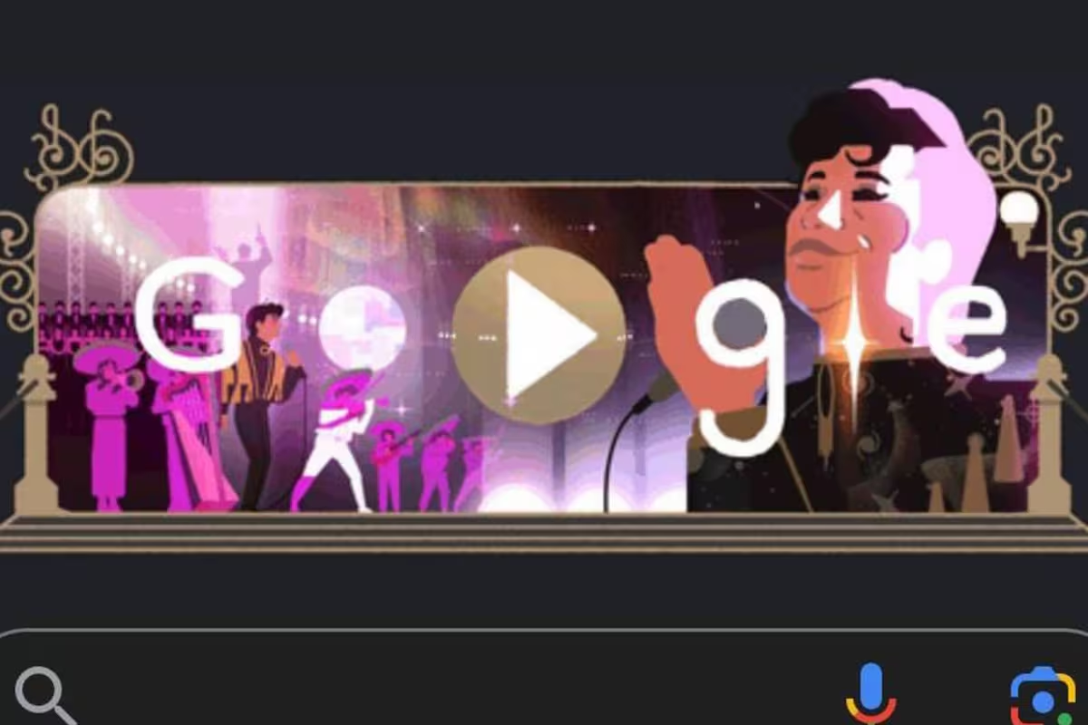 ¡Juan Gabriel adorna el ‘Doodle’ de Google!