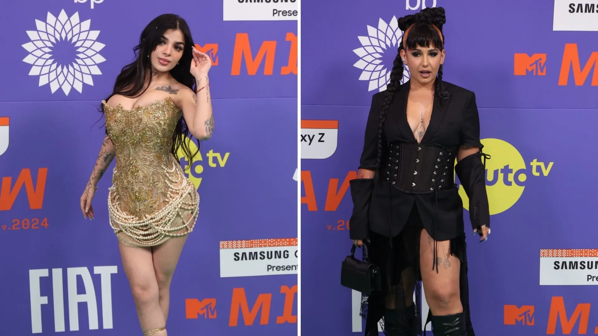 Karely Ruiz le responde a Romina Marcos tras haberla empujado en premios MTV Miaw: “gente que ni topo”