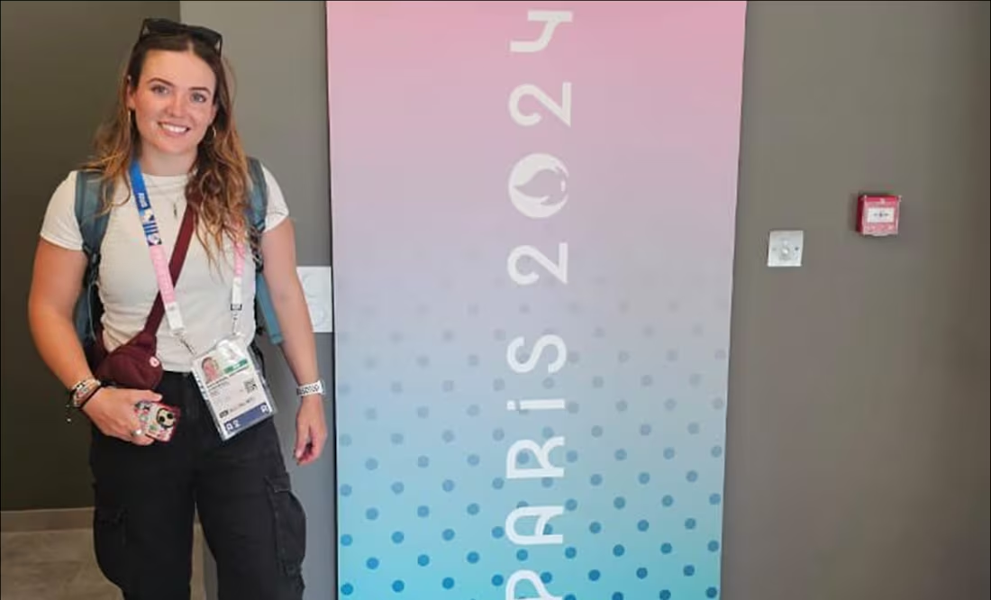 París 2024: Sofía Reinoso es la primera atleta mexicana en llegar a la Villa Olímpica