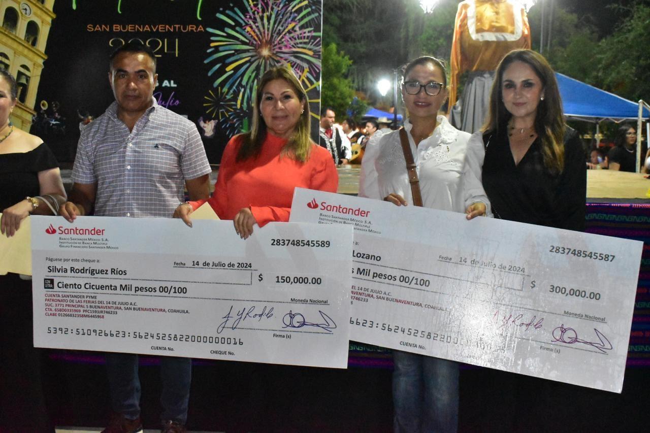 Entrega San Buenaventura premios del sorteo de Feria