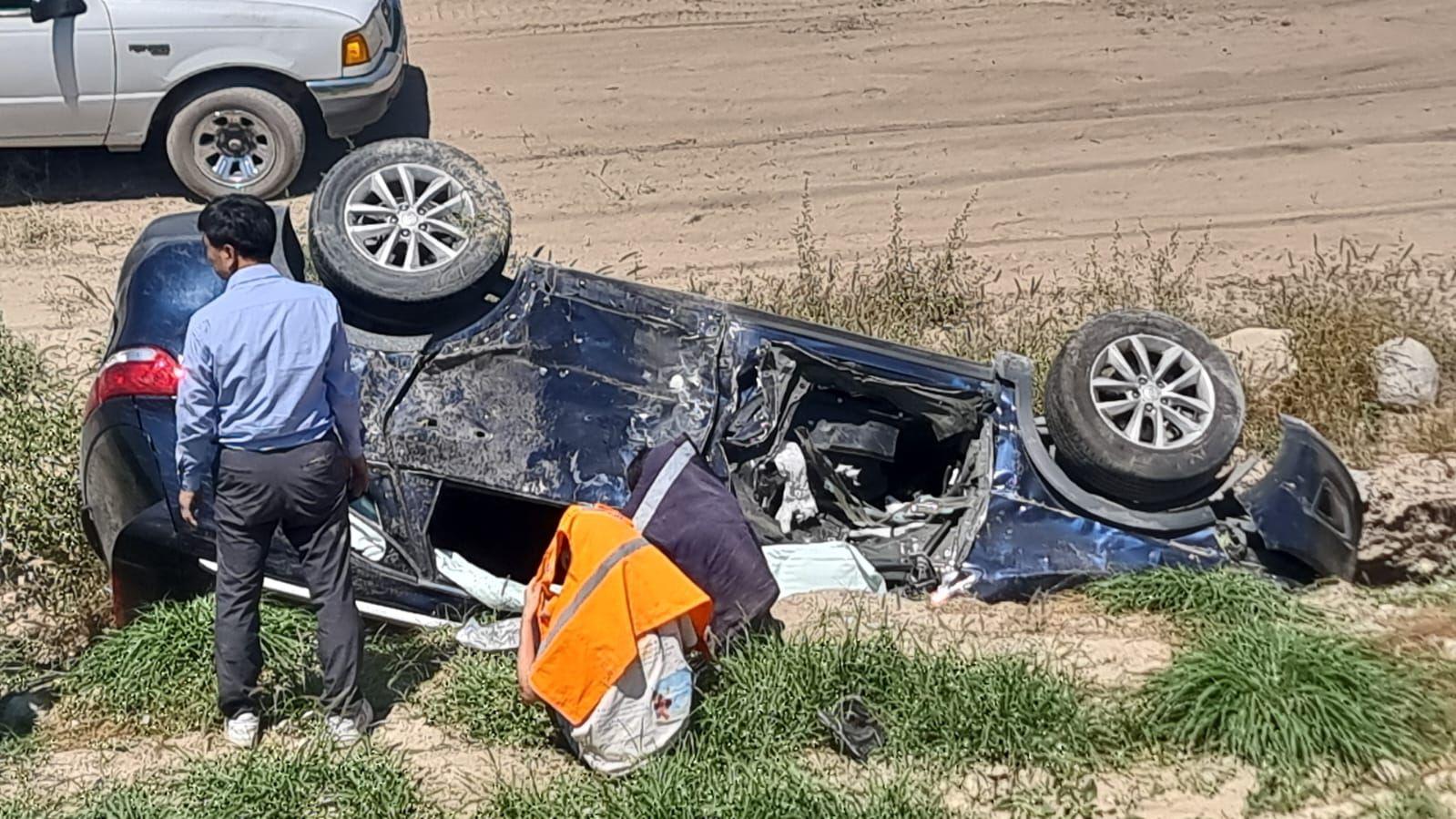 Dos heridos arroja accidente en la 57