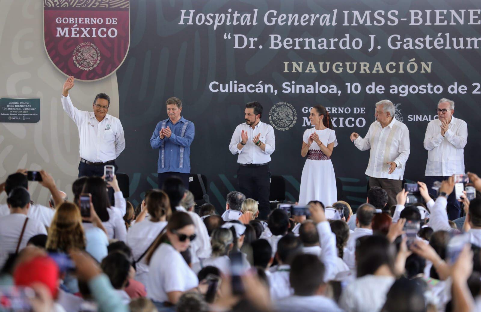 Inaugura Gobierno de México Hospital IMSS-Bienestar ″Dr. Bernardo J. Gastélum″ en Culiacán, Sinaloa